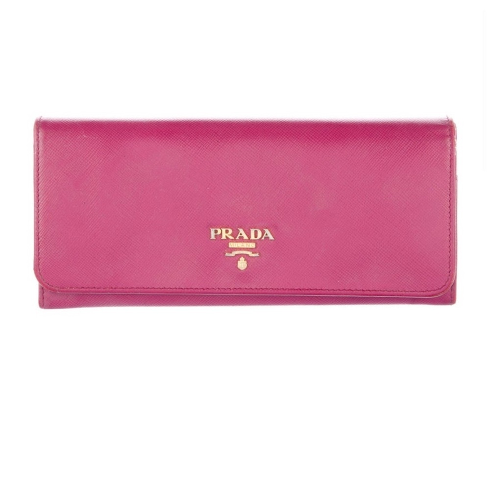 Prada Saffiano Leather Continental Wallet